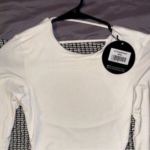 Brand New with Tags: Whitefox Boutique Long Sleeve Open Back Top